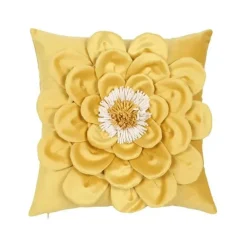 Chrysanthemum Patchwork Kissenbezug – Elegantes Blumendesign
