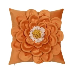Chrysanthemum Patchwork Kissenbezug – Elegantes Blumendesign