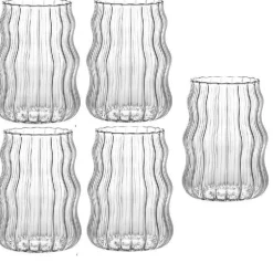 Chubby Doodle Glasbecher – 4er-Set für heiße und kalte Getränke