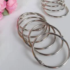 Circle Shower Curtain Hooks - Decorative Bathroom Accessories