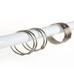 Circle Shower Curtain Hooks - Decorative Bathroom Accessories