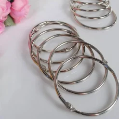 Circle Shower Curtain Hooks - Decorative Bathroom Accessories