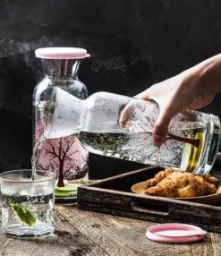 Clementine Glass Water Bottle - Stylish Reusable Drink Container