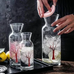 Clementine Glass Water Bottle - Stylish Reusable Drink Container