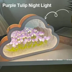 Cloud Tulip Nachtlichtspiegel - Kleine dekorative Lampe