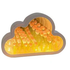 Cloud Tulip Nachtlichtspiegel - Kleine dekorative Lampe