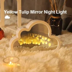 Cloud Tulip Nachtlichtspiegel - Kleine dekorative Lampe