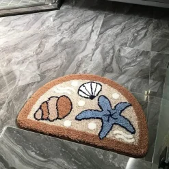 Coastal Bath Mat - Seabreeze Design Bathroom Decor