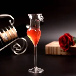 Cocktailglas-Set – körperförmiges Stielglas für Partys und Nachtclubs