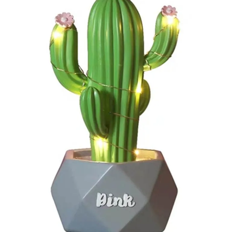 Colorful Cactus LED Night Lamp - Table Decor