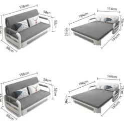 Compact Storage Sofa Bed - Modern Space-Saving Design