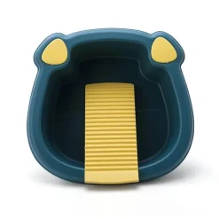 Compact Washboard Cleaner - Thick Plastic Washbasin Scrubber