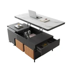 Convertible Foldable Coffee Table - Space Saver Nordic Design