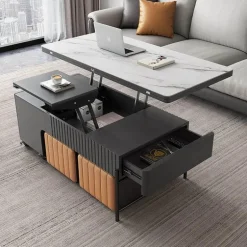 Convertible Foldable Coffee Table - Space Saver Nordic Design