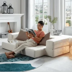 Convertible Sofa Bed - Modular Three-Seater Sectional