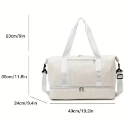 Cord-Reisetasche – Schuhfach, Weekender-Tasche