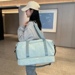 Cord-Reisetasche – Schuhfach, Weekender-Tasche