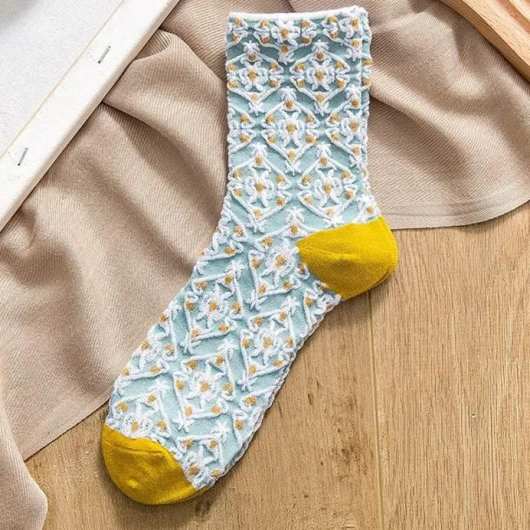 Cottagecore Vintage Stricksocken - Cozy Rosedale Footwear