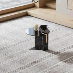 Couchtisch aus Smaragdmarmor – Stilvoller Akzenttisch aus Stein