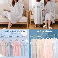 Cozy Womens Hooded Bathrobe - Soft Comfortable Robe