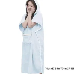 Cozy Womens Hooded Bathrobe - Soft Comfortable Robe