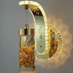 Crystal Flower Dimmbare Wandleuchte - Elegante Wohnraumbeleuchtung