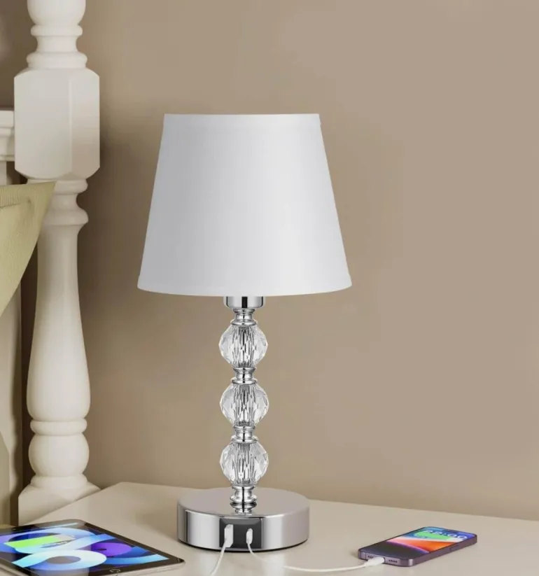 Crystal LED Table Lamp - Stylish Night Light