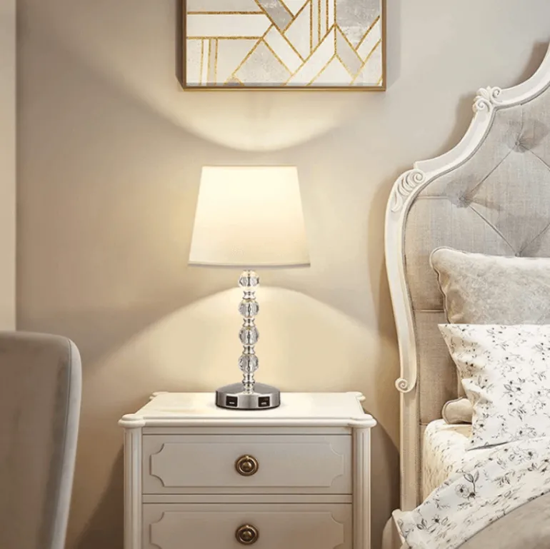 Crystal LED Table Lamp - Stylish Night Light