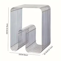 Curva Metal Stool & Side Table – Modern Scandinavian Stainless Steel Design