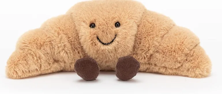 Cute Croissant Plush Toy – Soft Home Decor Stuffed Bread Pillow