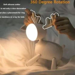 Cute Deer Night Light - LED Animal Lamp for Kids Rooms