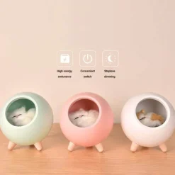 Cute Pet House LED Night Lamp - Adorable USB Night Light