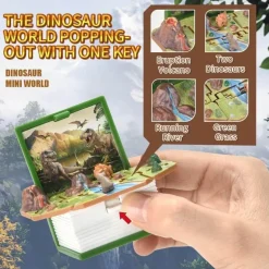 3D Dinosaurier Mini Schlüsselanhänger Spielzeug