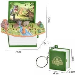 3D Dinosaurier Mini Schlüsselanhänger Spielzeug