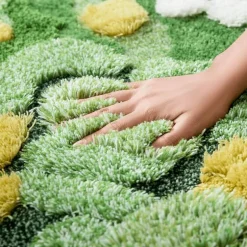 3D Flocked Moss Mats - Realistic Greenery Decor