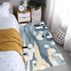 3D Flocked Moss Mats - Realistic Greenery Decor