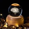 3D Galaxy Crystal LED Music Lamp - Rotating Night Light