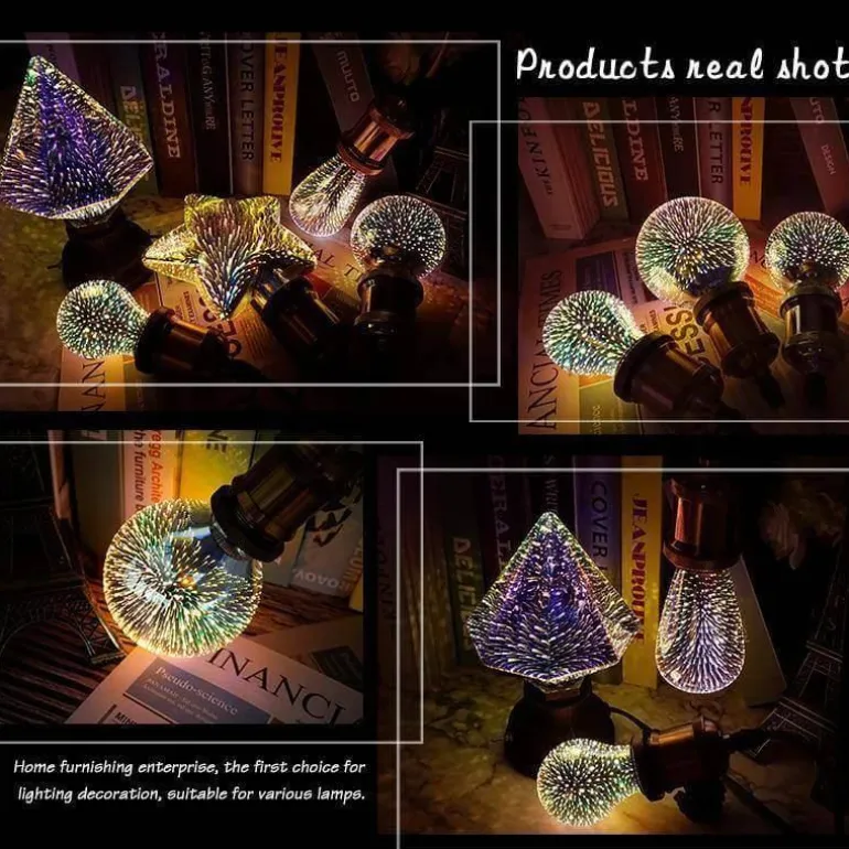 3D LED Night Light - Colorful Decorative Lamp