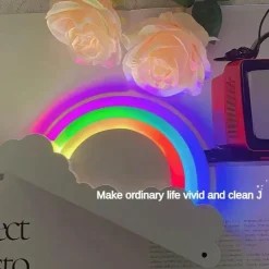3D LED Regenbogen Nachtlampe - Buntes Wohndekor