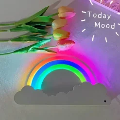 3D LED Regenbogen Nachtlampe - Buntes Wohndekor