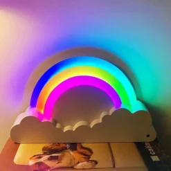 3D LED Regenbogen Nachtlampe - Buntes Wohndekor
