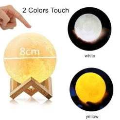 3D Moon Lamp - Glow Decor for Bedroom