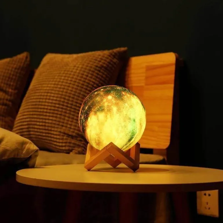 3D Moon Lamp - Glow Decor for Bedroom