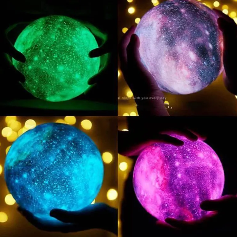 3D Moon Lamp - Glow Decor for Bedroom