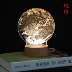 3D Moon Lamp - LED Night Light for Atmosphere