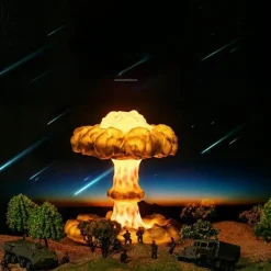 3D Mushroom Cloud Night Lamp - Creative Home Decor Lighting