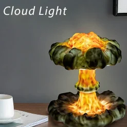 3D Mushroom Cloud Night Lamp - Creative Home Decor Lighting