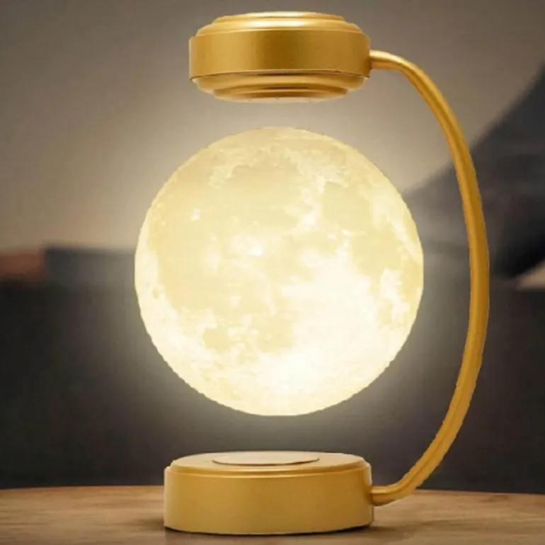 3D Schwebende Mondlampe - Magnetisch schwebendes Nachtlicht