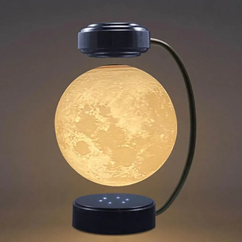 3D Schwebende Mondlampe - Magnetisch schwebendes Nachtlicht