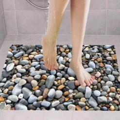 3D Stone Floor Stickers - Decorative Bathroom Decals